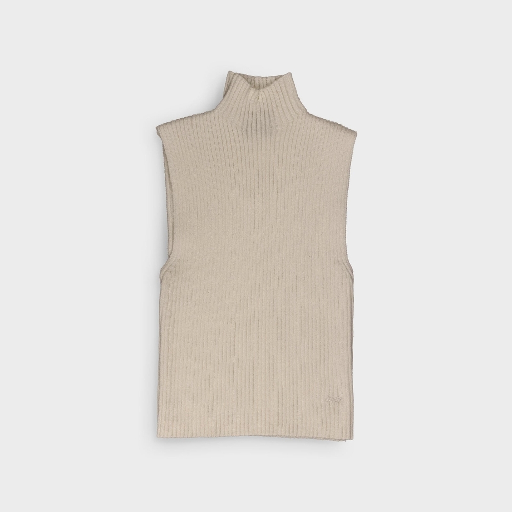 😍En Saison! Ribbed Sleeveless Top in Cream Size Medium